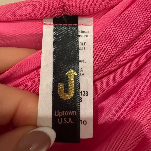 UPTOWN USA Strapless Hot Pink Dress - Medium 🩷🩷 - Picture 5 of 6